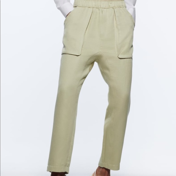 Cotton linen blend pant - Picture 2 of 7